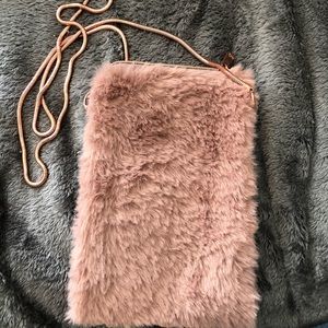 fuzzy purse